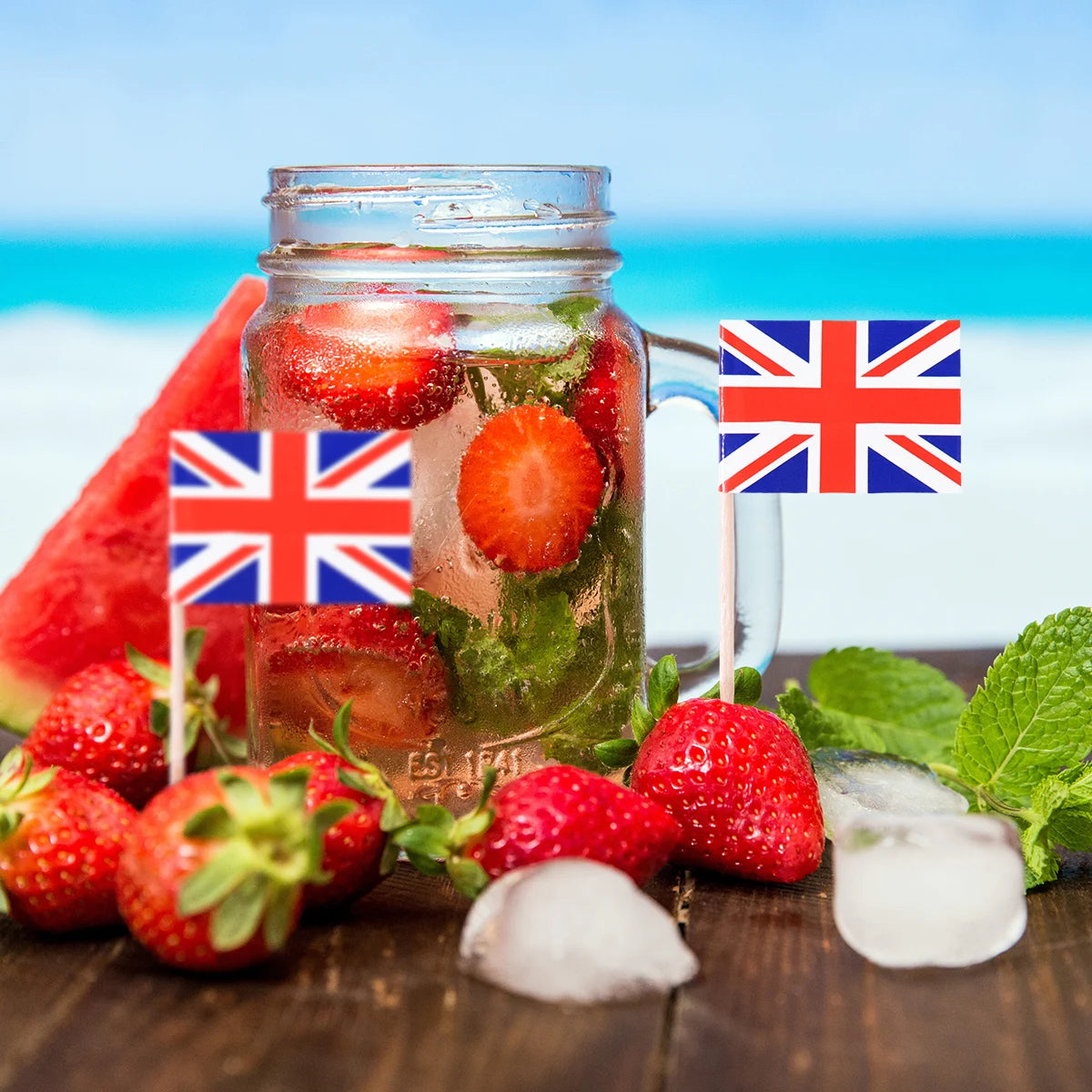 Flag Flags Picks Toothpick Cupcake Uk British Union Cake Mini Toothpicks Cocktail Toppers Sticks Decorations Kingdom