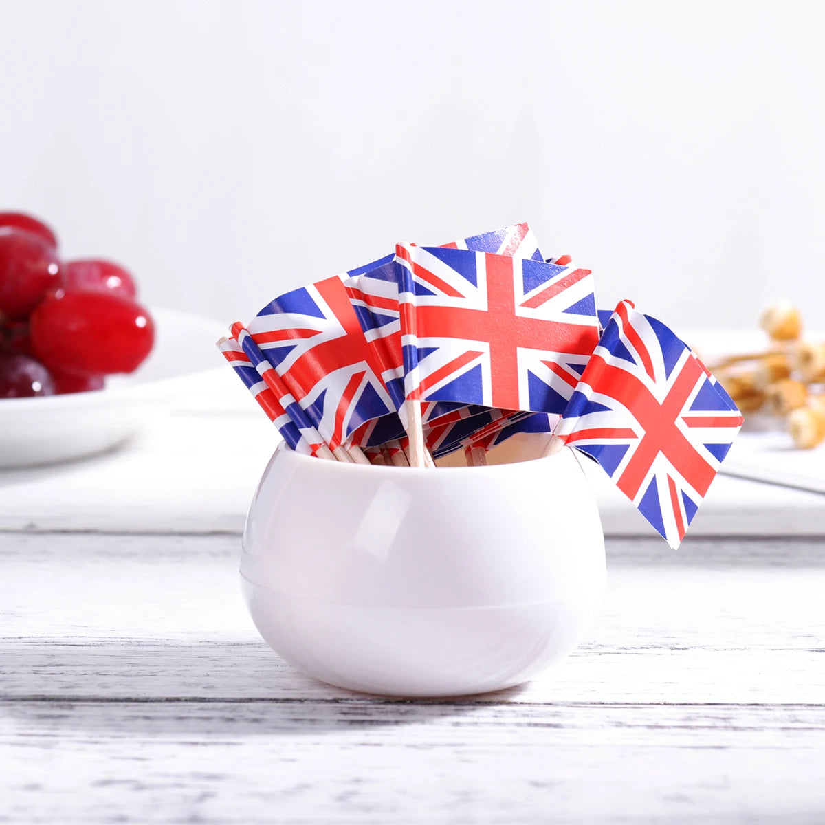 Flag Flags Picks Toothpick Cupcake Uk British Union Cake Mini Toothpicks Cocktail Toppers Sticks Decorations Kingdom